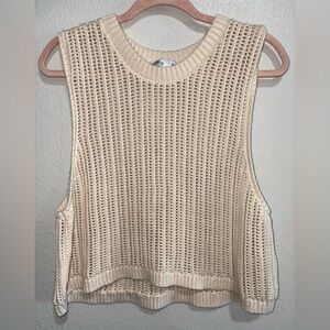 Hollister Cream Knit Sweater